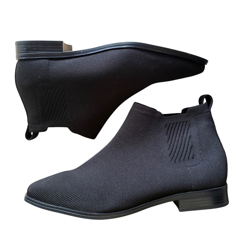 Vivaia Ryan Pro Square Toe Ankle Boots Size 40 US 9 In Black